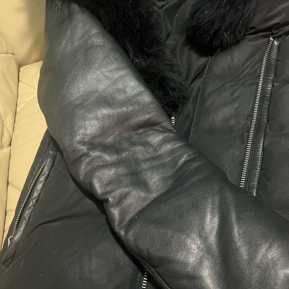Black Mackage coat size xs